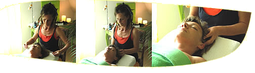 Entspannende Kopfmassage