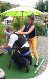 Mobile Massage im Freien